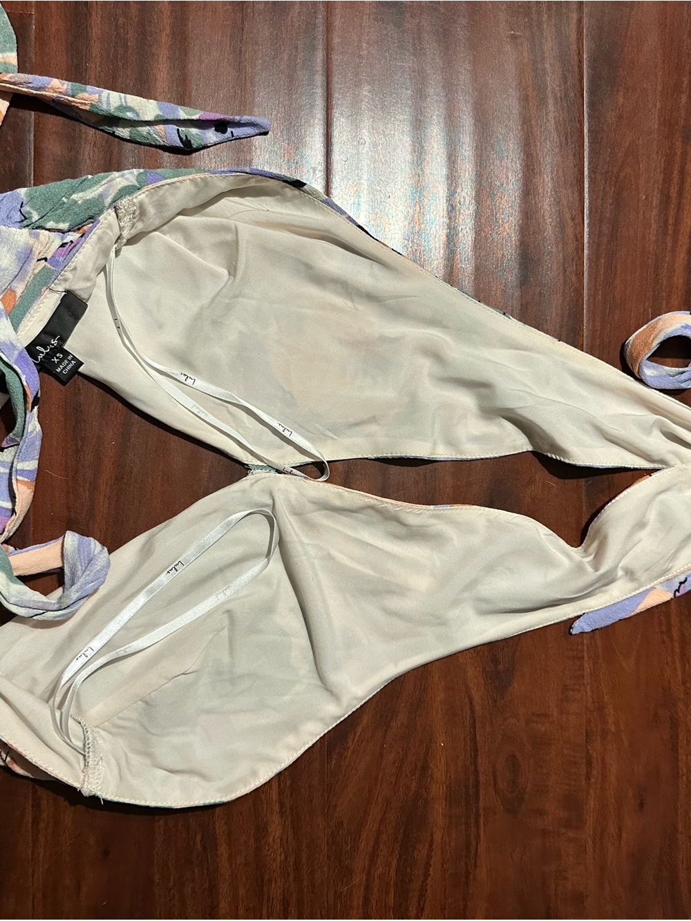 Lulu's Pastel Floral Wide-Leg Pants with Matching Halter Top - Picture 6 of 6
